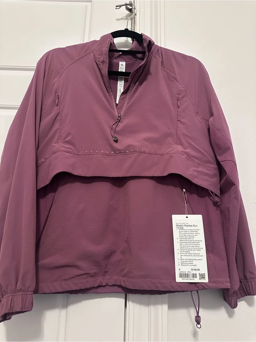 lululemon athletica Plum Lightweight Half-Zip Utility Jacket
